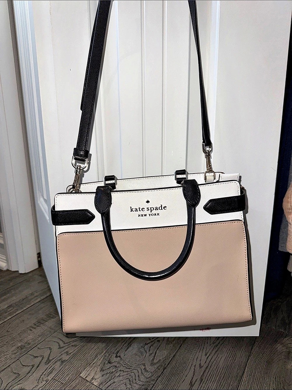 kate spade new york Cameron Medium Satchel in Pink & Black